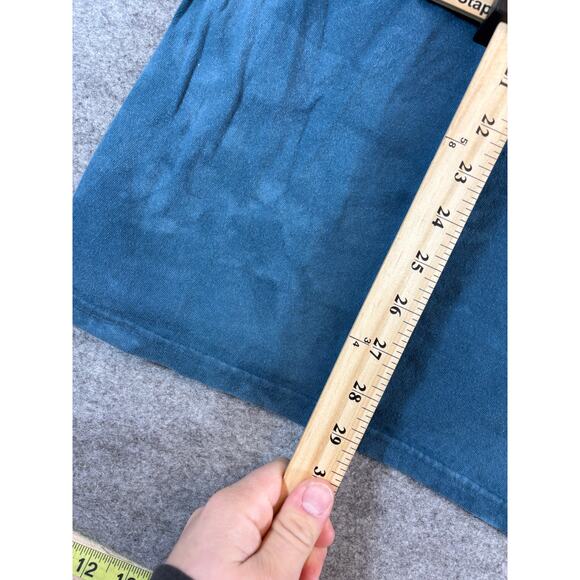 VINTAGE 90s The Mountain White Wolf Shirt Mens XL Blue Tie Dye Graphic Tee USA - Picture 3 of 5